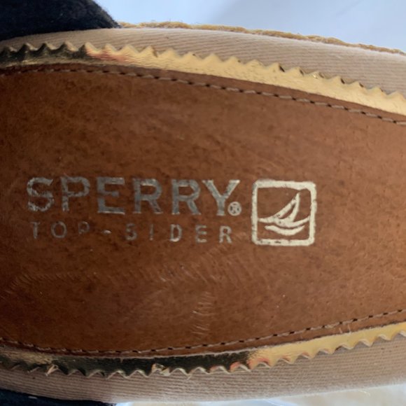 SPERRY Top-Sider Classic Ankle Tied Wedge Sandal Sz 10M - Picture 6 of 11